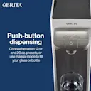 Push-button dispensing. Choose between 12oz. and 20oz. presets, or use manual mode to fill your glass or bottle.
