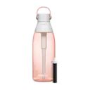 Premium Filtering Water Bottle - Hard Sided Plastic, 36oz - Blush
