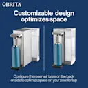 Customizable design allows you to configure the reservoir base on the back or side to optimize space on your countertop.
