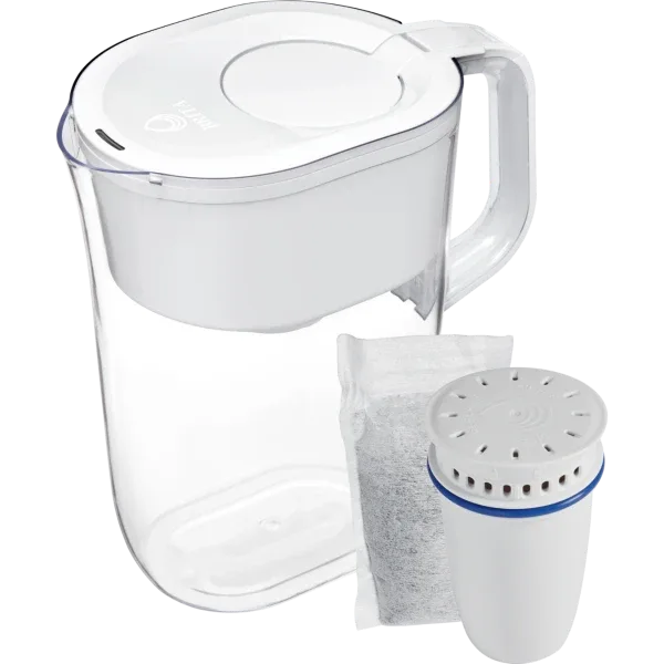 Brita® Refillable Water Filtration System with White Tahoe Water Pitcher and 1 Refillable Filter