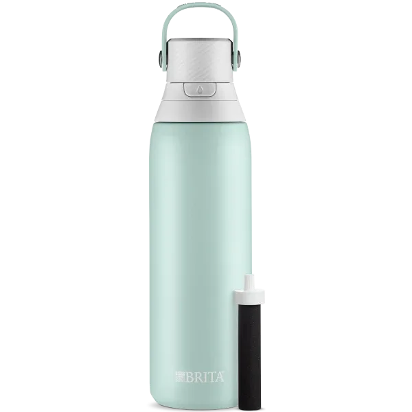 Premium Filtering Water Bottle - Stainless Glacier, 20oz - Glacier