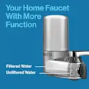 Your home faucet with more function. Filtered water and unfiltered water settings.