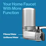 Your home faucet with more function. Filtered water and unfiltered water settings.