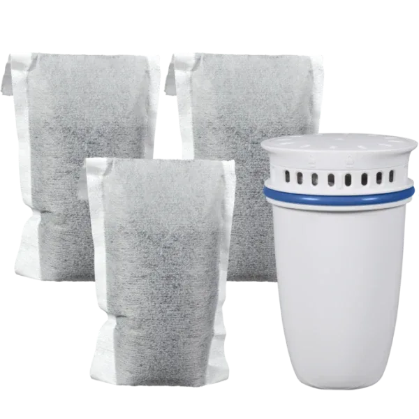 Brita® Refillable Water Filtration Starter Kit with 1 Reusable Filter Shell and 3 Filter Refills