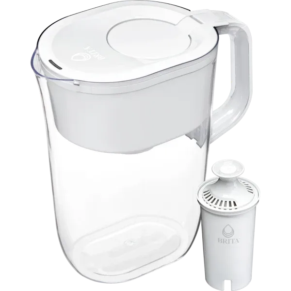 Tahoe Water Pitcher with Original Filter - White
