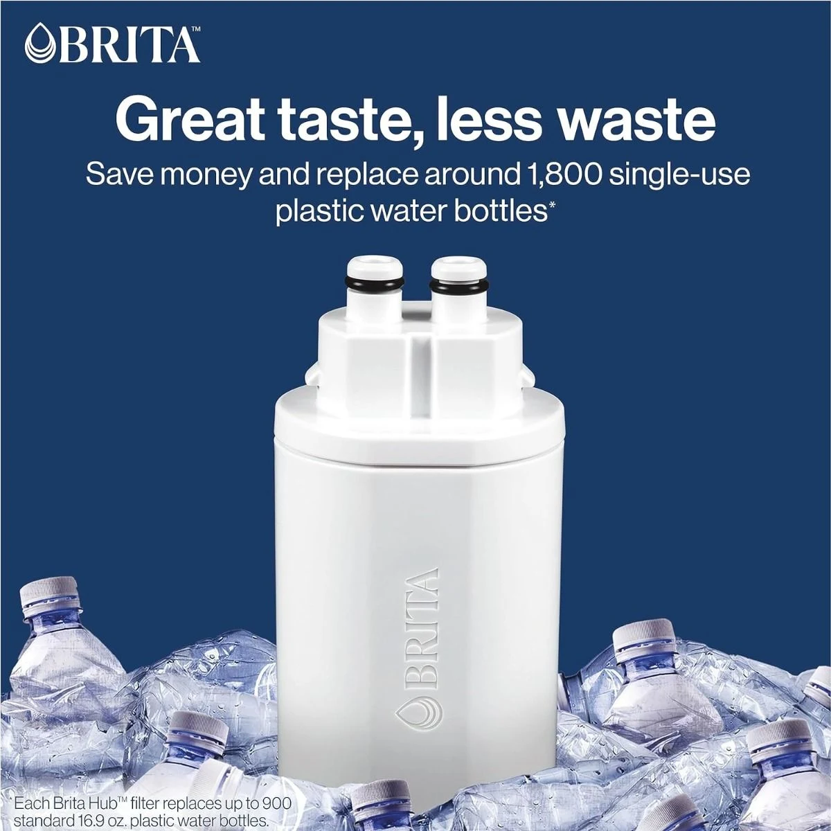 Great taste, less waste. Save money and replace around 1,800 single-use plastic water bottles annually.