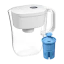 Denali Water Pitcher with Elite Filter - White.