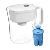 Denali Water Pitcher with Elite Filter - White.