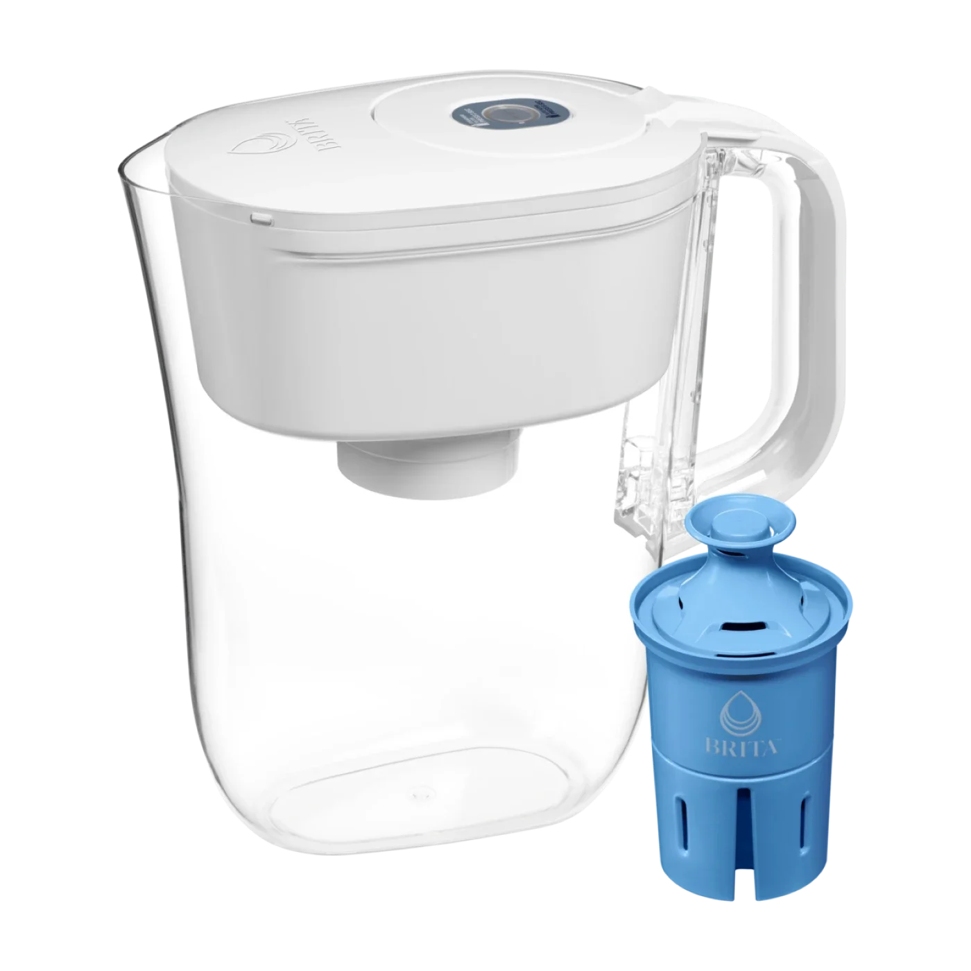 Denali Water Pitcher with Elite Filter - White.
