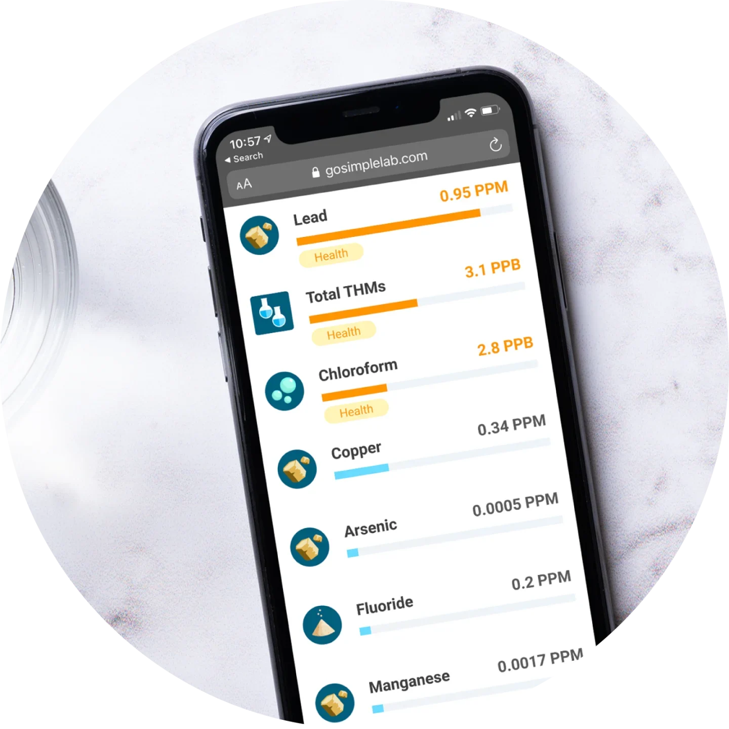 Receive results that are easy to understand thanks to SimpleLab's state-of-the-art digital reports.