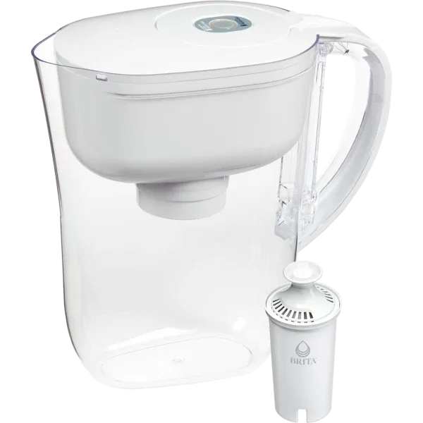 Denali Water Pitcher with Original Filter - White.