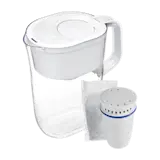 Brita® Refillable Water Filtration System with White Tahoe Water Pitcher and 1 Refillable Filter