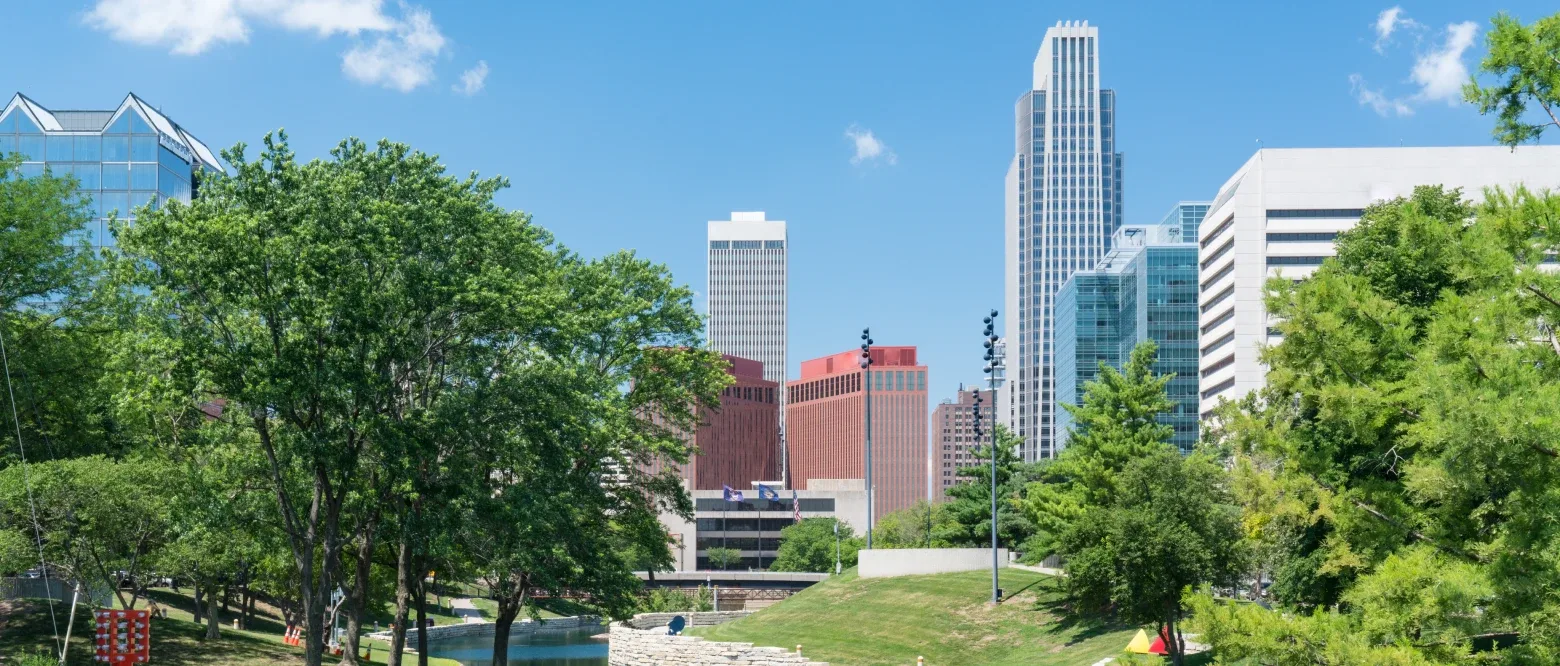 Image of Omaha, Nebraska skyline.