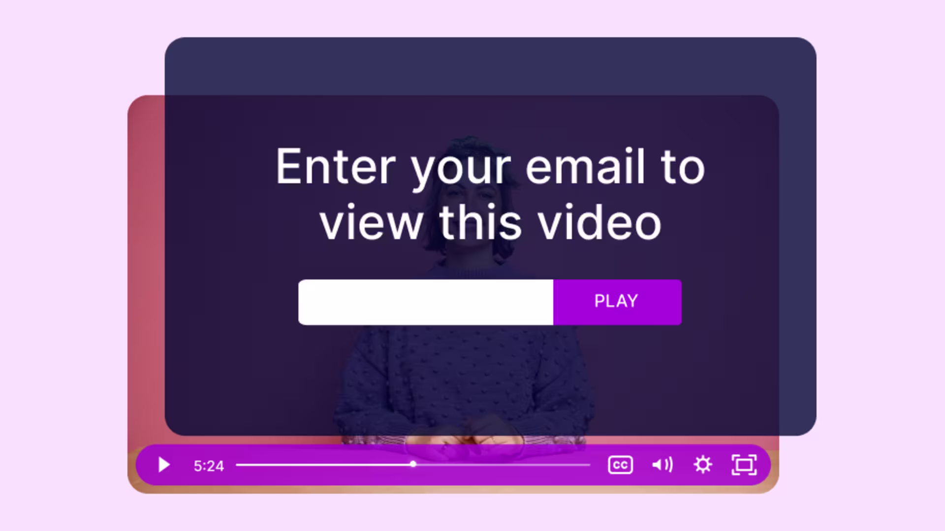 Lead capture form placement in Wistia video to boost email sign-ups.