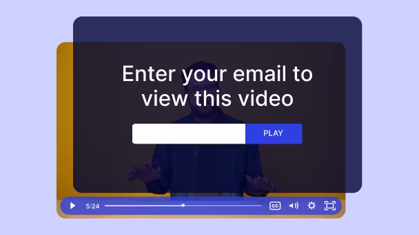 Wistia video with embedded email capture form to add subscribers to an AWeber list.