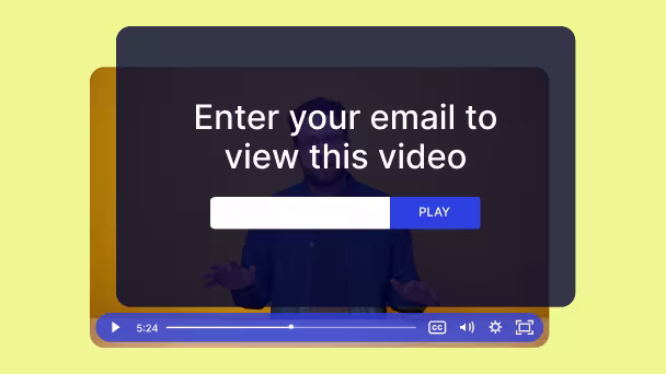 Wistia video with email capture form syncing leads into Mailchimp.