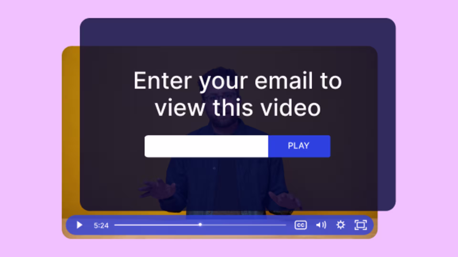 Wistia video with an email capture form syncing new leads directly to Klaviyo.