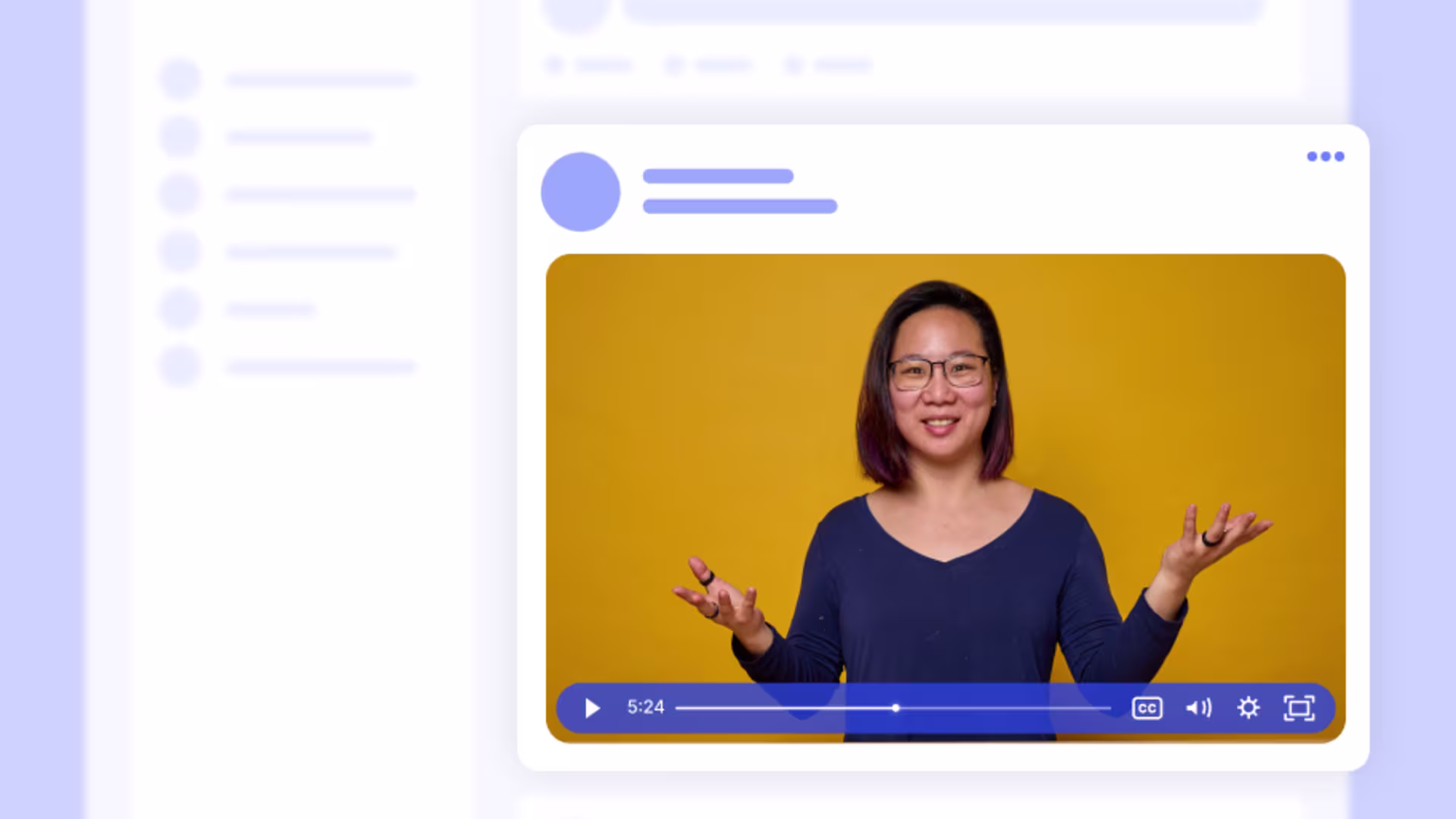 Wistia video natively shown in Facebook interface.