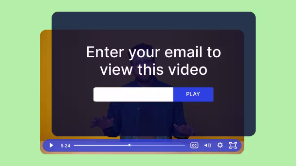 Wistia player with an email capture form syncing new contacts to a Keap list.