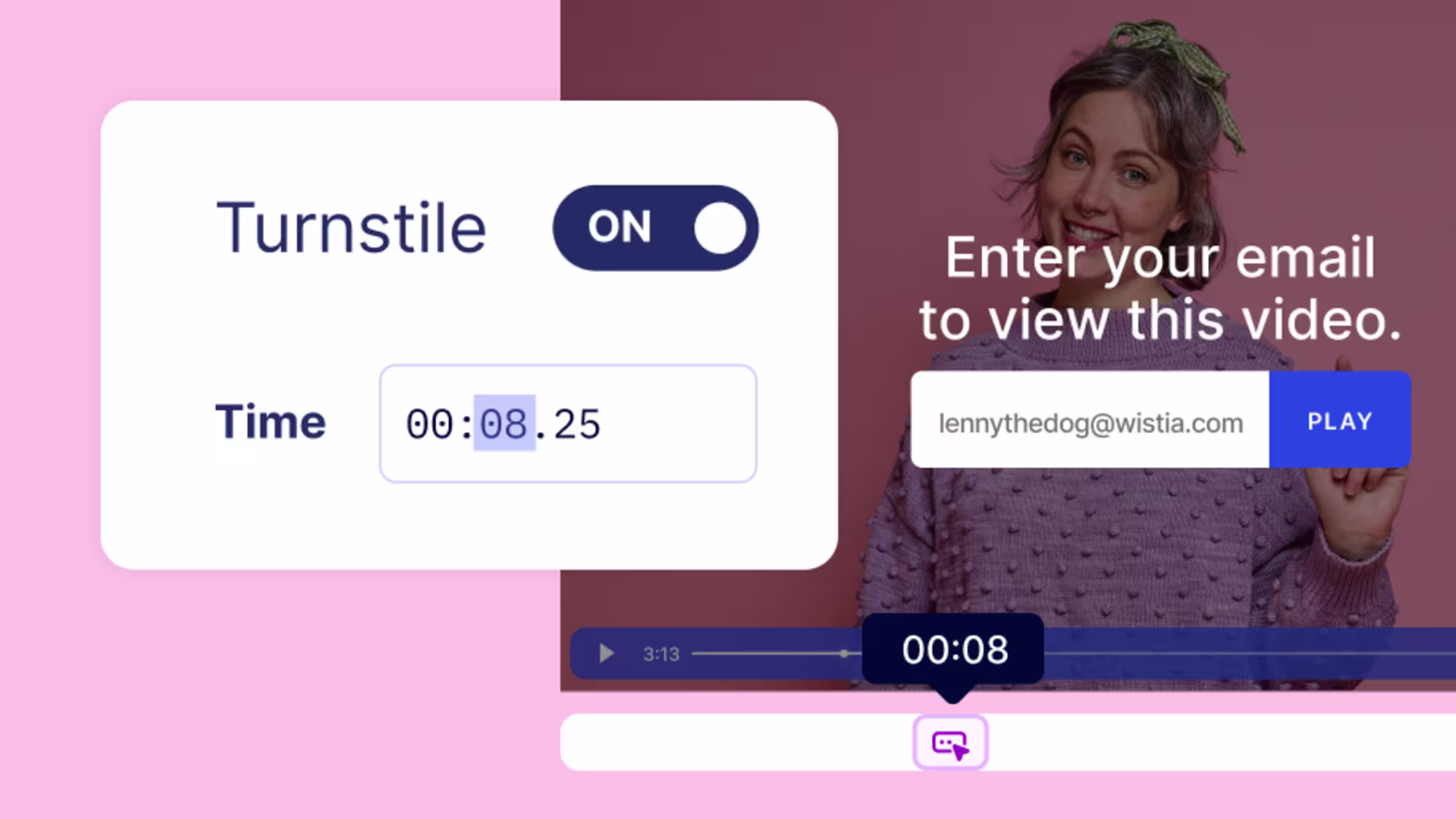 Form placement testing in Wistia to optimize follow-up in Intercom.