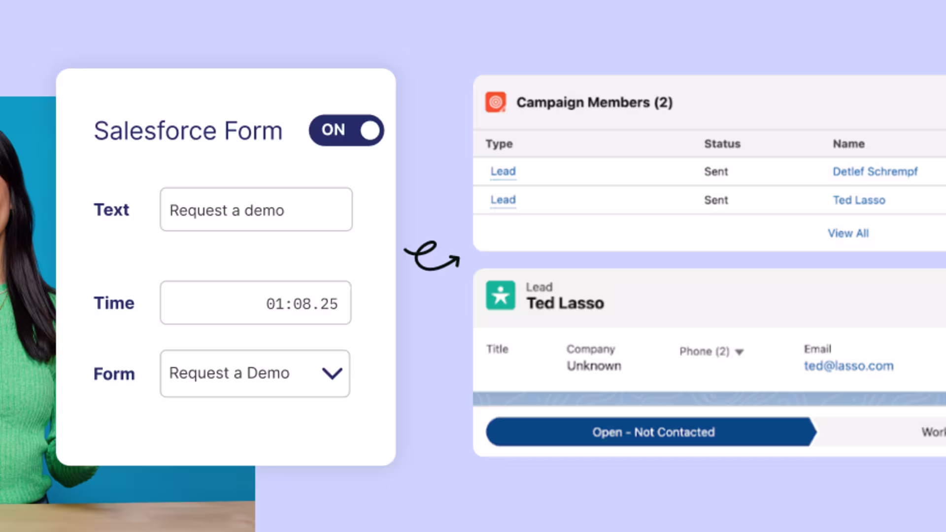 UI of video that includes multi-touch attribution to see what content drives sales.