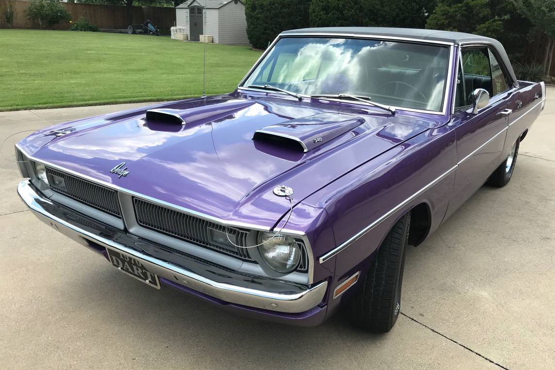 Proud Purple Mopar Muscle 1970 Dodge Dart Swinger 340 Coupe Zero260