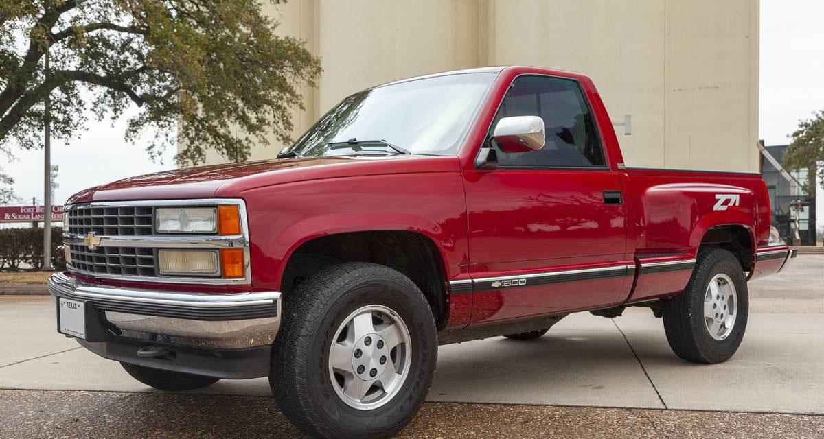 Manual Time Warp 56k Mile 1992 Chevrolet C K 1500 Silverado 4x4 Stepside Pickup 5 Speed Zero260