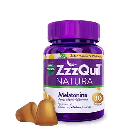 ZzzQuil 30 Gummies de melatonina para dormir sabor Mango y Plátano