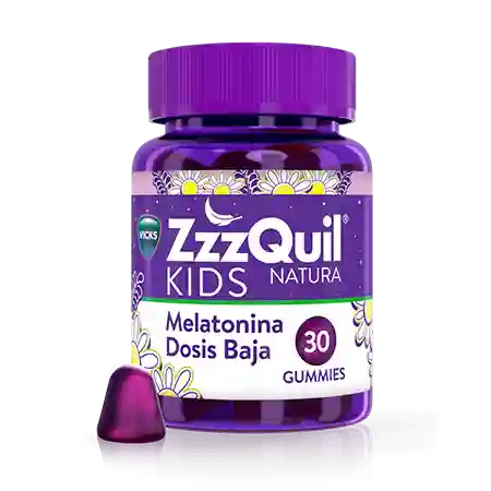 ZzzQuil Niños Gummies con menor dosis de melatonina* para dormir