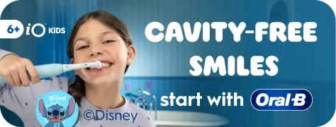 Cavity-Free smiles start with Oral-B