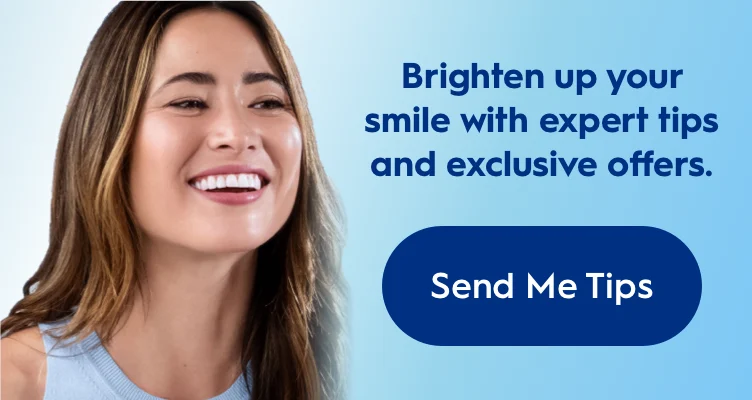 Whitening teeth banner mobile 