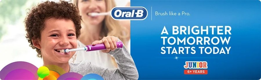 Изображение - Електрическа четка за зъби Oral-B Junior за деца над 6 години в лилаво или зелено - По-светло утре undefined