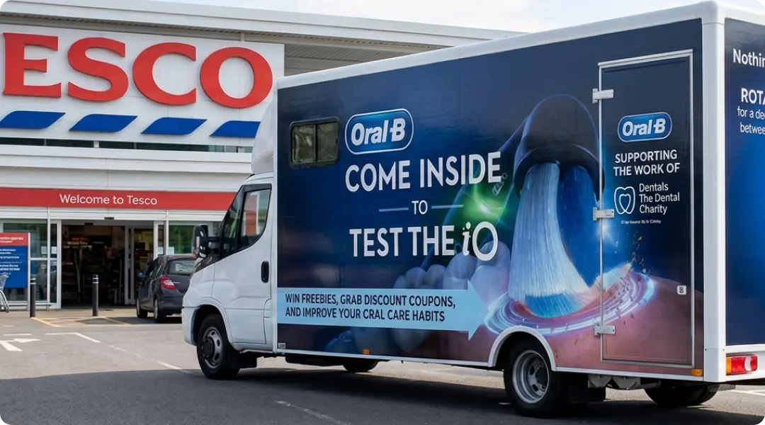 Oral-B iO Experience bus set to encourage test drives of the iO electric toothbrush  