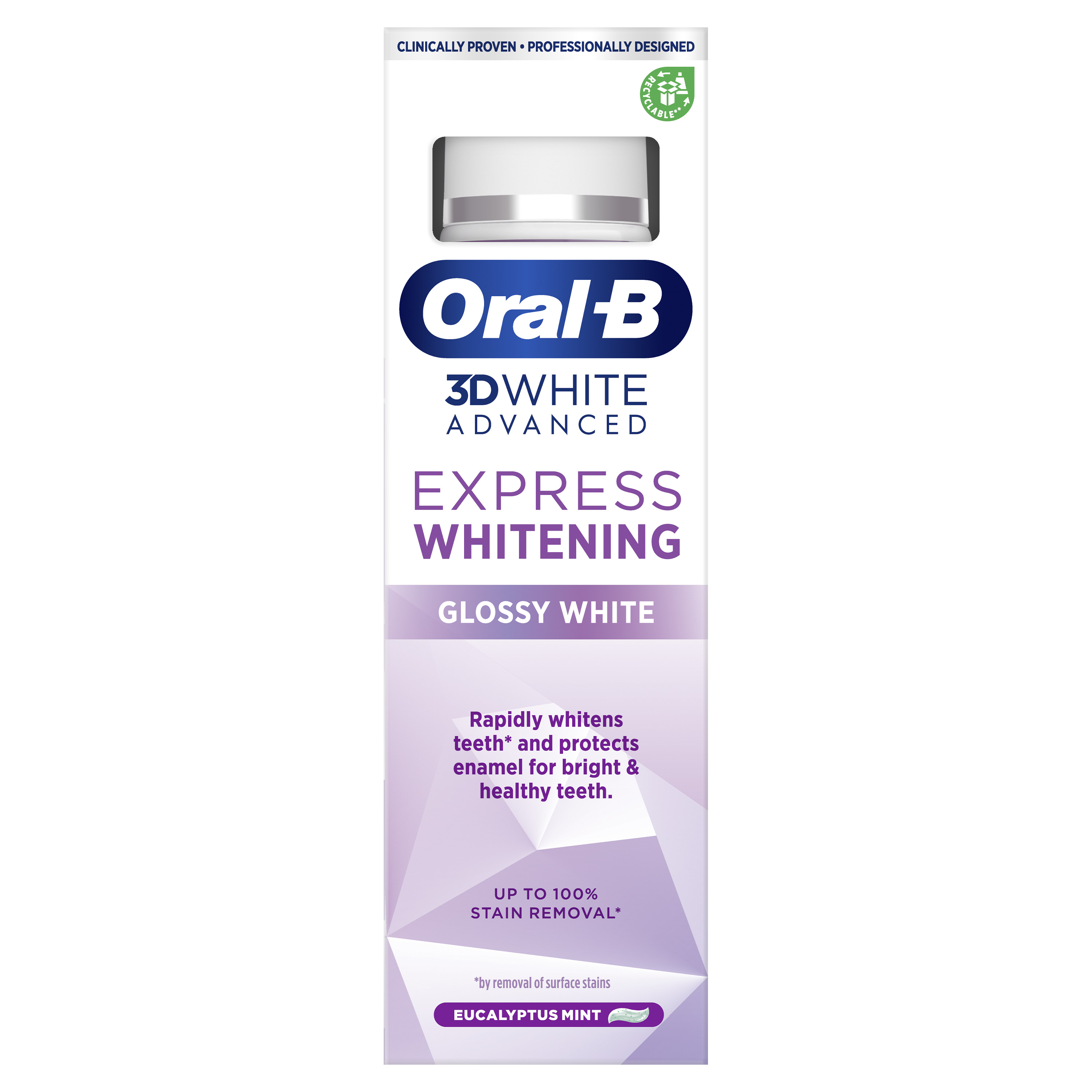 Oral-B 3D White Advanced Express Whitening Glossy White