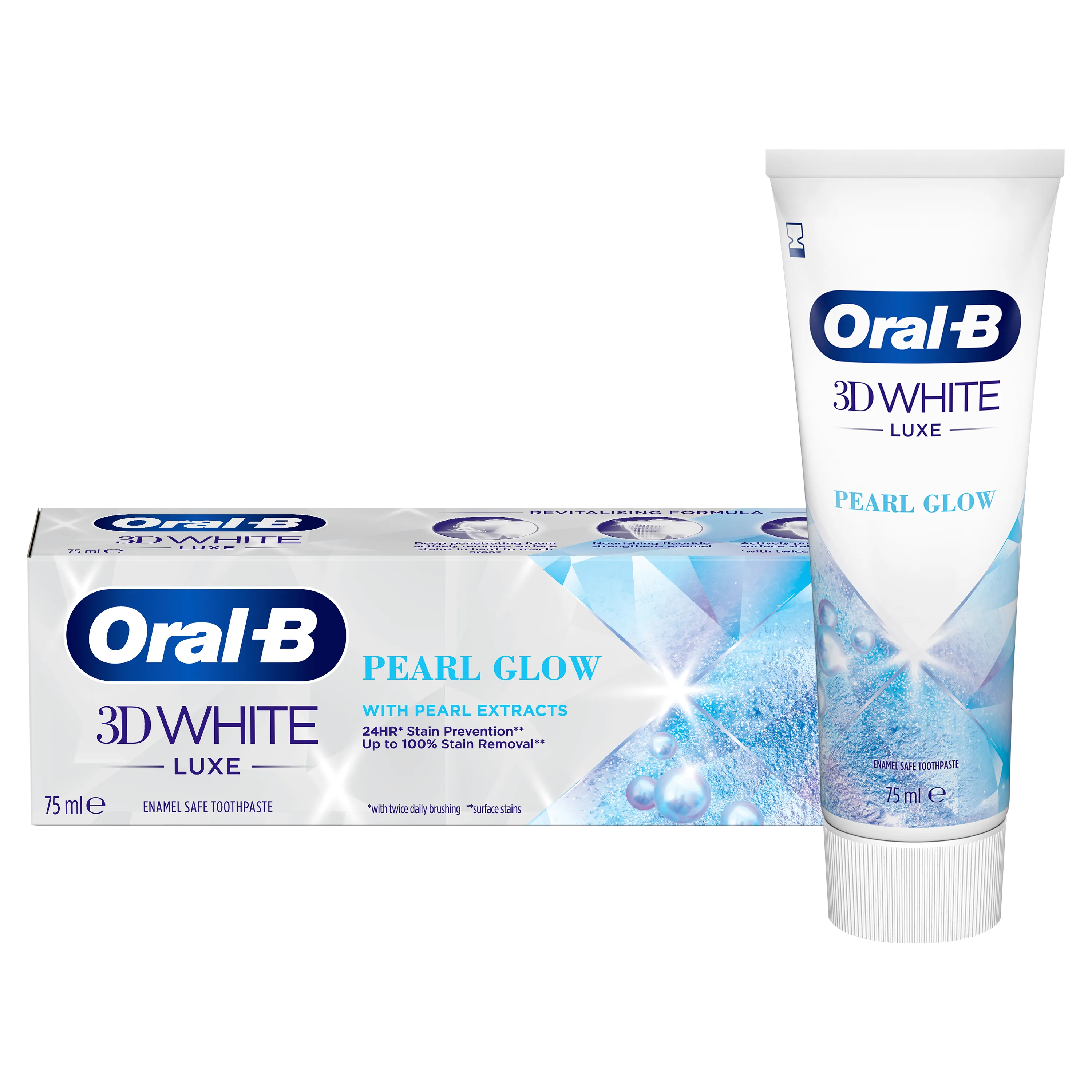 Oral-B 3D White Luxe Pearl Glow Whitening Toothpaste