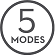 5 modes