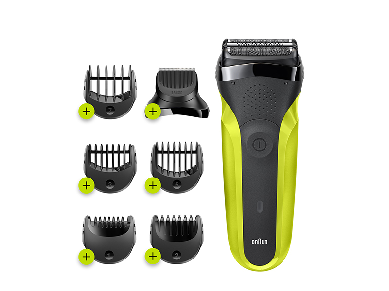 Afeitadora eléctrica 3 en 1 Braun Series 3 Shave&Style 3010BT, Afeitadora  Wet&Dry para hombre con recortadora de barba de precisión y 5 peines,  afeitadora recargable e inalámbrica, negra/azul