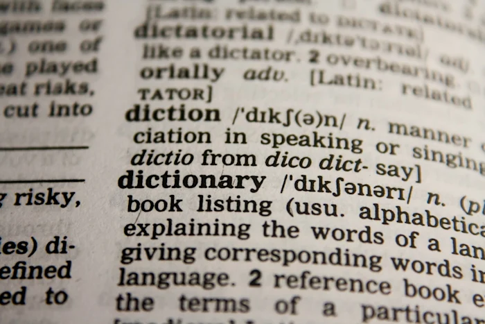 An English dictionary
