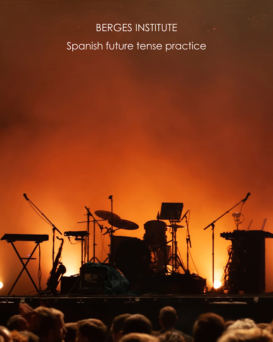 A concert in a music venue