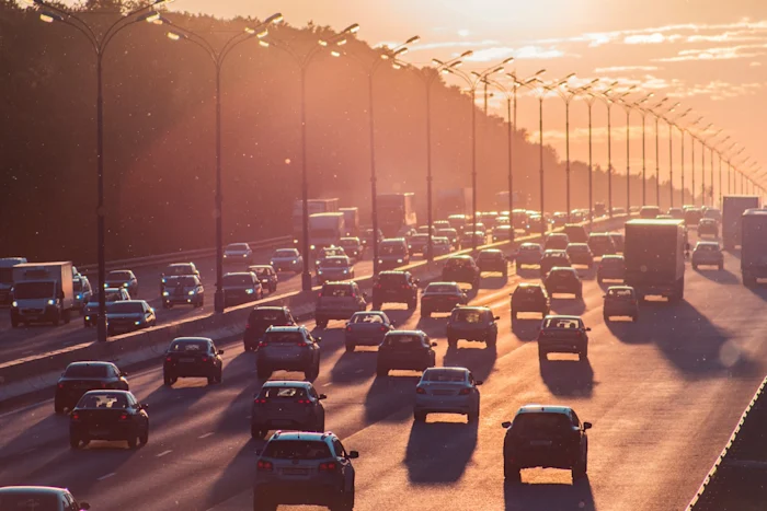 A traffic jam
