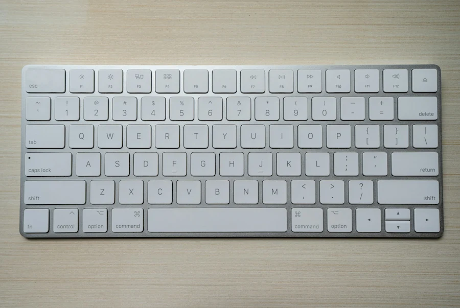 An Apple keyboard