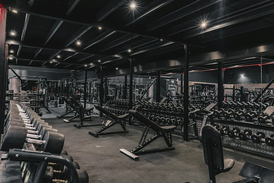 A commercial gym