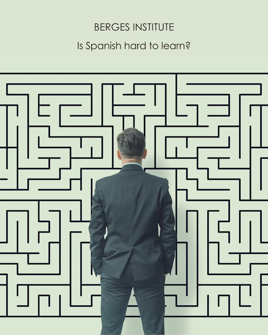 A man looking at a labyrinth on the wall