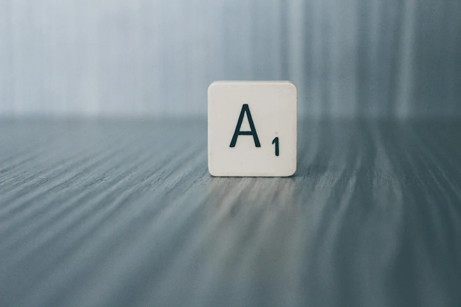 Scrabble letter A