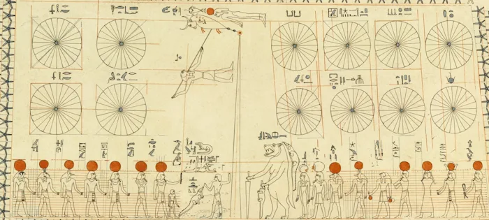 Astronomical ceiling of Senenmut's Tomb, found in Thebes, Egypt