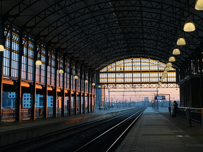A train station