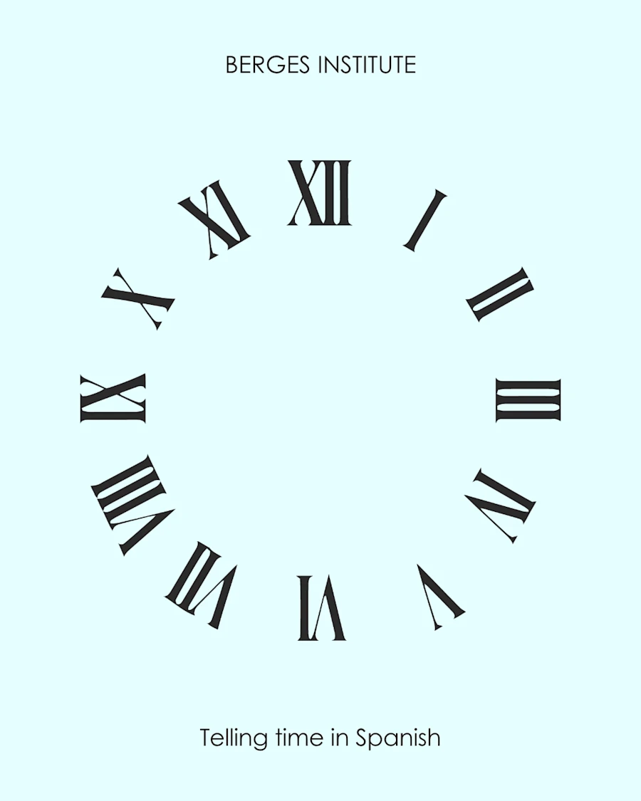 A clock with roman numerals