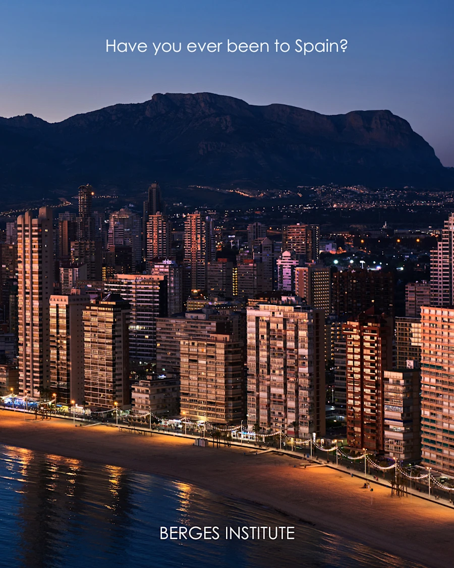 Benidorm skyline at night