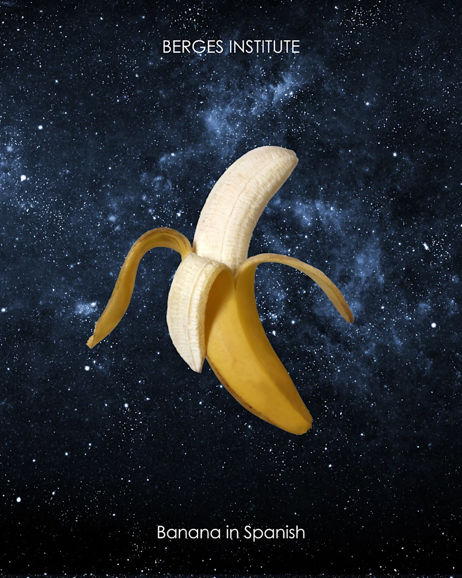 A banana in space