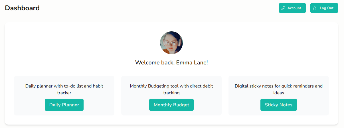 Laravel App - Dashboard